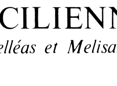 Sicilienne (from 'Pelléas et Melisande')