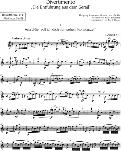 Basset Horn 1/Clarinet in Bb (Alternative)