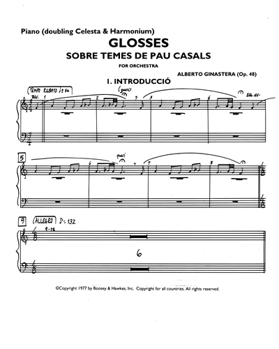 Glosses sobre temes de Pau Casals [Orchestral Version]