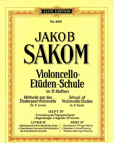 School of Violoncello Etudes, Vol. 4