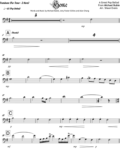 Trombone (Tenor Saxophone Alternative)