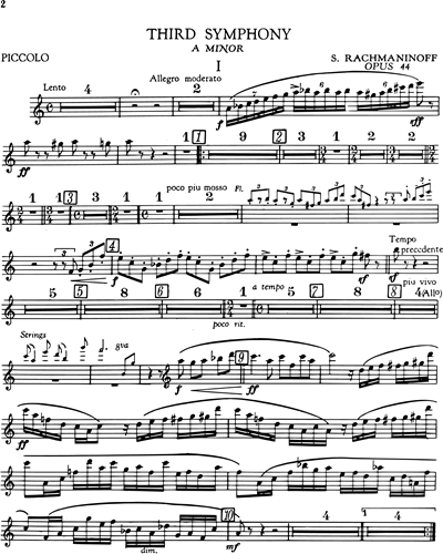 Symphony No. 3 in A minor, op. 44 [Revised Version]