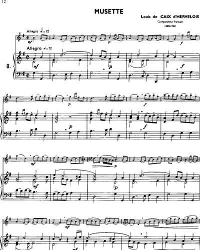La Flûte Classique, Vol. 3: Musette in G major
