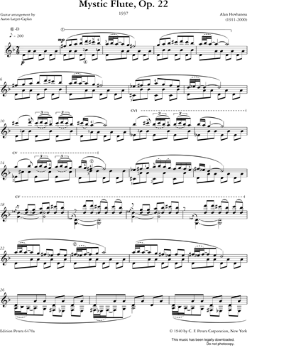Mystic Flute, Op.22