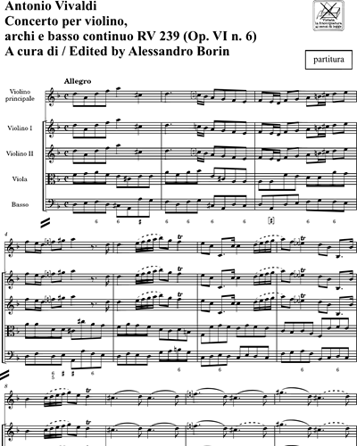 Concerto RV 239 Op. 6 n. 6