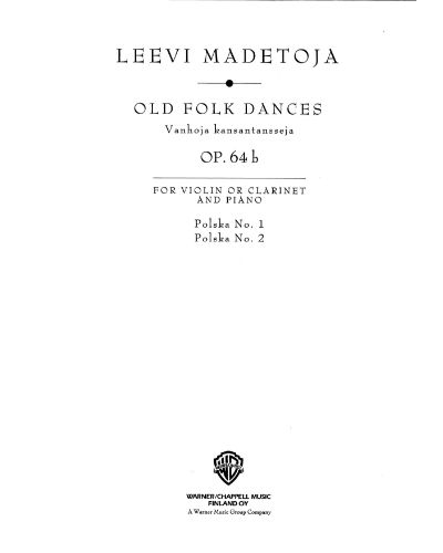 Old Folk Dances, op. 64b