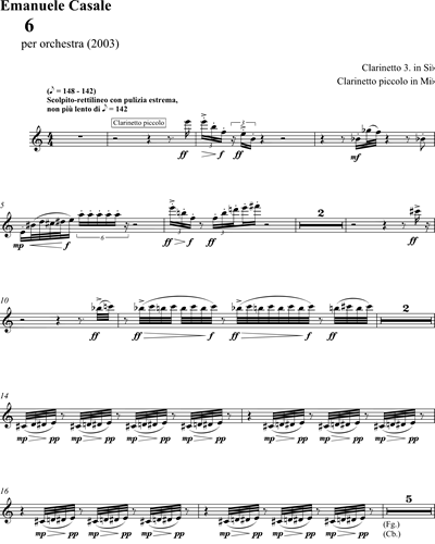 Clarinet 3/Piccolo Clarinet