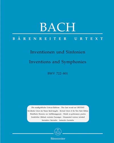 Inventions and Sinfonias, BWV 772-801