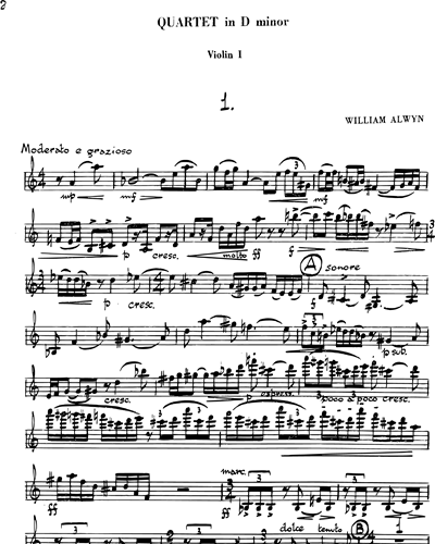 String quartet n. 1 in D minor