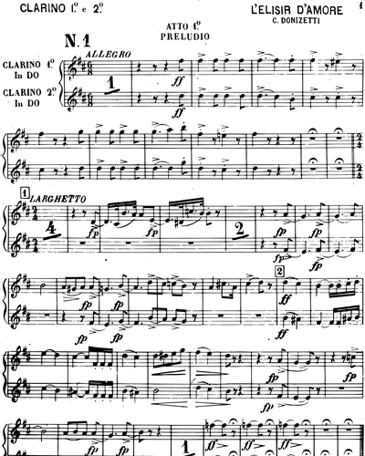 Clarinet in C 1/Clarinet in A & Bb & Clarinet in C 2/Clarinet in A & Bb