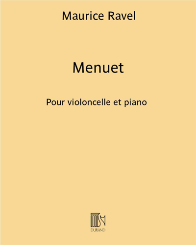 Menuet (extrait de la “Sonatine pour piano”)