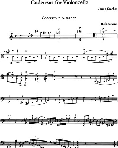 Cadenzas for Cello
