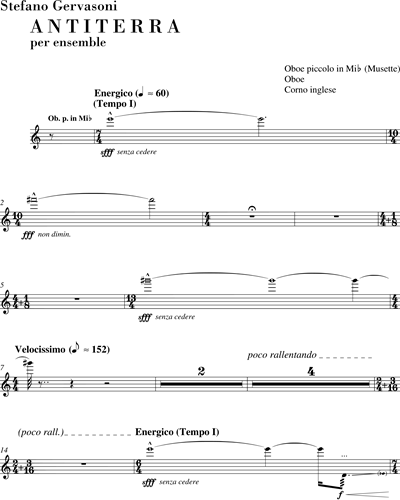 Oboe/Piccolo Oboe in Eb/English Horn
