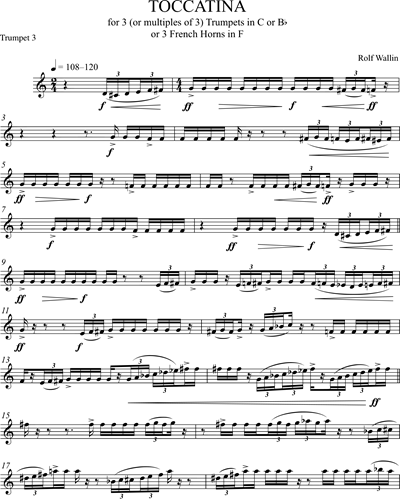 Trumpet in Bb 3/Trumpet in C 3 (Alternative)/Horn 3 (Alternative)
