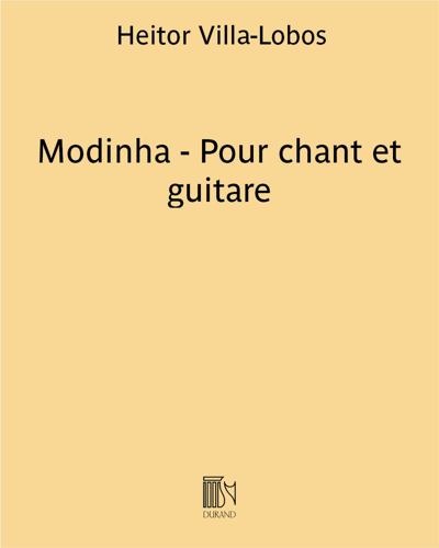 Modinha - Pour chant et guitare