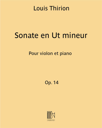 Sonate en Ut mineur Op. 14