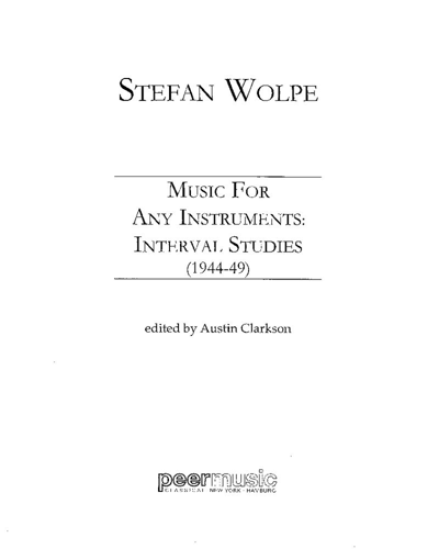 Music for Any Instrument: Interval Studies