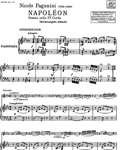 Sonata sulla IV corda "Napoléon"