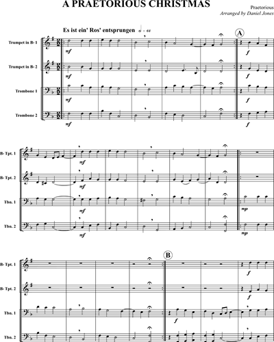 A Praetorius Christmas Sheet Music By Michael Praetorius | Nkoda | Free ...