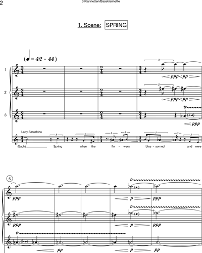 Clarinet in A 1 & Clarinet in A 2 & Clarinet in A 3/Bass Clarinet