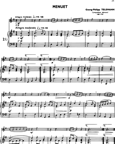 La Flûte Classique, Vol. 1: Menuet in G major