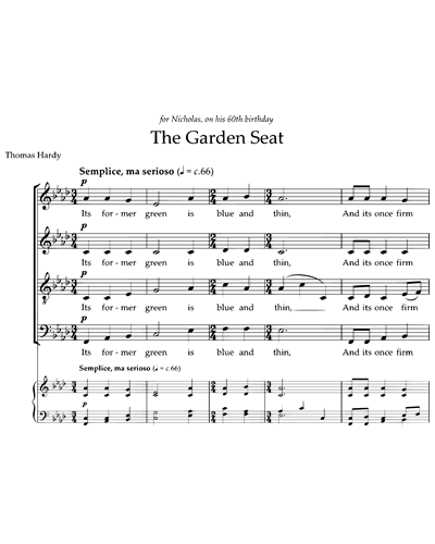 The Garden Seat