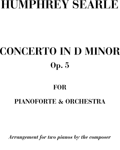 Concerto in D minor Op. 5