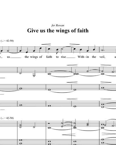 Give Us the Wings of Faith