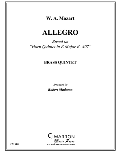 Allegro (from 'Horn Quintet in E-flat, K. 407')