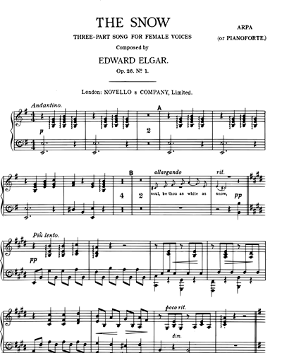 The Snow Op 26 No 1 Violin 2 Sheet Music By Edward Elgar Nkoda