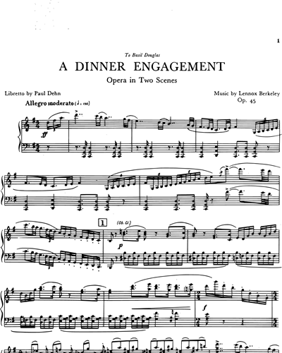 A Dinner Engagement, Op. 45