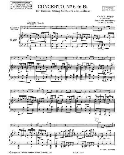 Bassoon Concerto No. 6