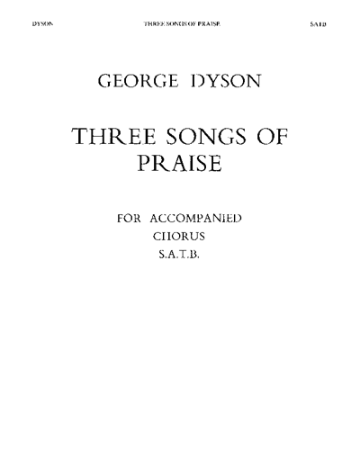 Three Songs Of Praise