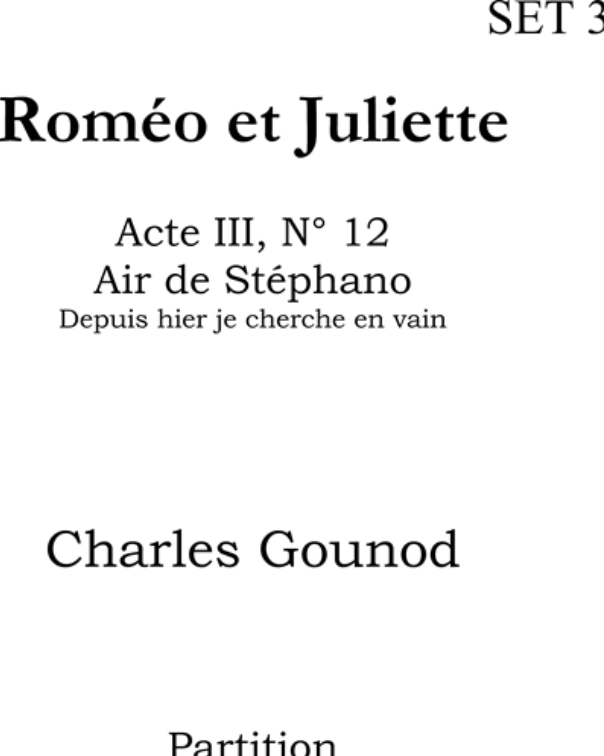 Air de Stéphano (from 'Roméo et Juliette')