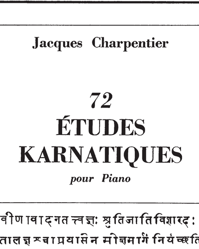 72 Études Karnatiques 1e Cycle