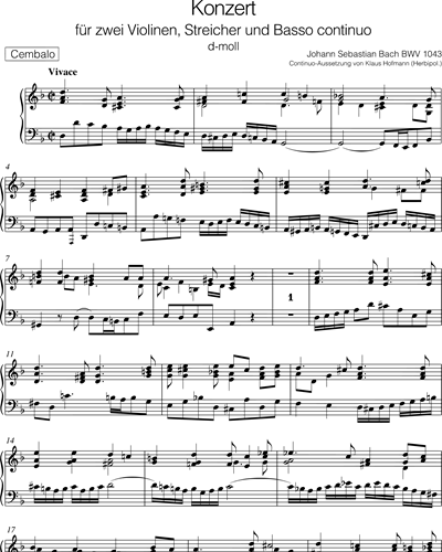 Violinkonzert d-moll BWV 1043
