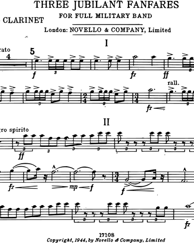 Repiano Clarinet in Bb