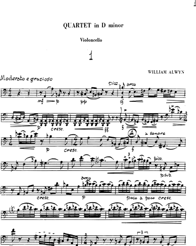 String quartet n. 1 in D minor