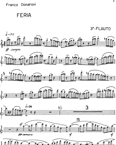 Feria Sheet Music By Franco Donatoni Nkoda Free 7 Days Trial