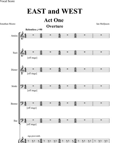 East and West vocal score
