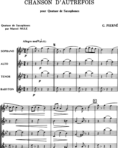 Chanson d'Autrefois, Op. 14 No. 5