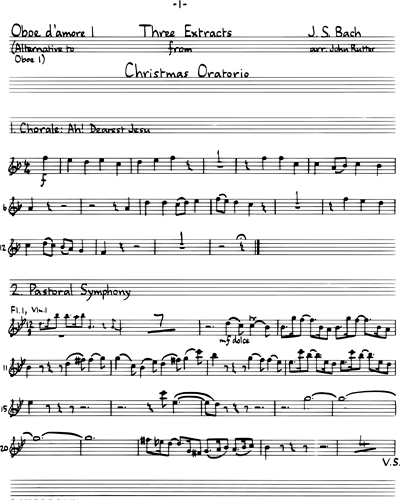 3 Extracts from 'Christmas Oratorio'