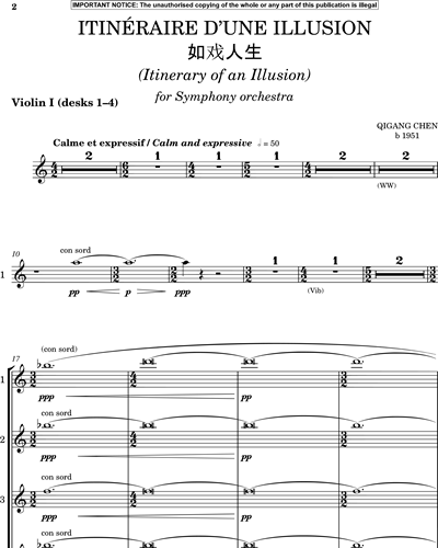 Violin 1 I-IV