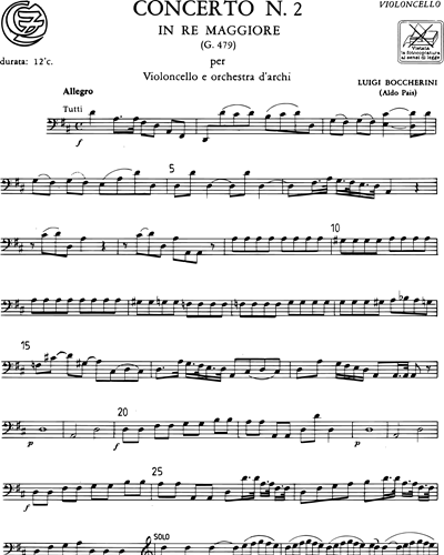 Concerto n. 2 in Re maggiore G. 479