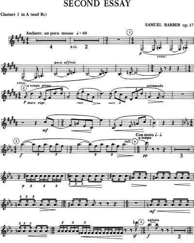 Second Essay for Orchestra, Op. 17