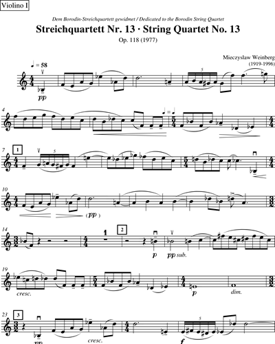 String Quartet No. 13 op. 118