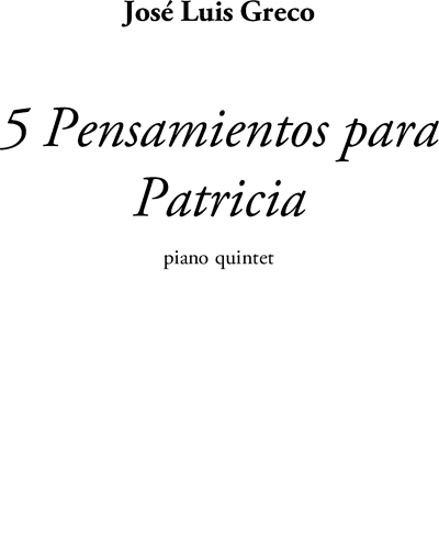 5 Pensamientos para Patricia