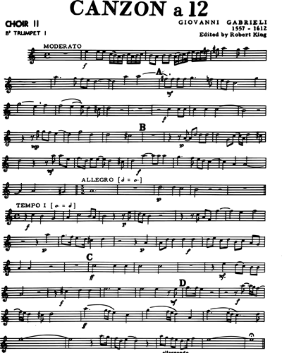 [Choir 2] Trumpet in Bb 1