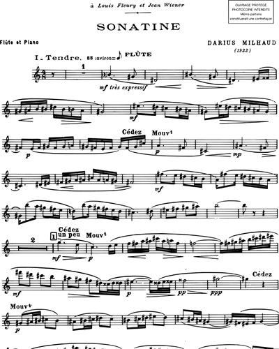 Sonatine pour flûte & piano