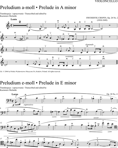 Chopin for Cello and Piano, Book 2